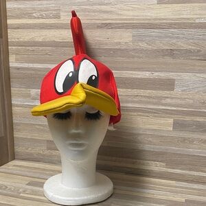 Vintage woody woodpecker Red and Yellow Cartoon Character Hat universal studios